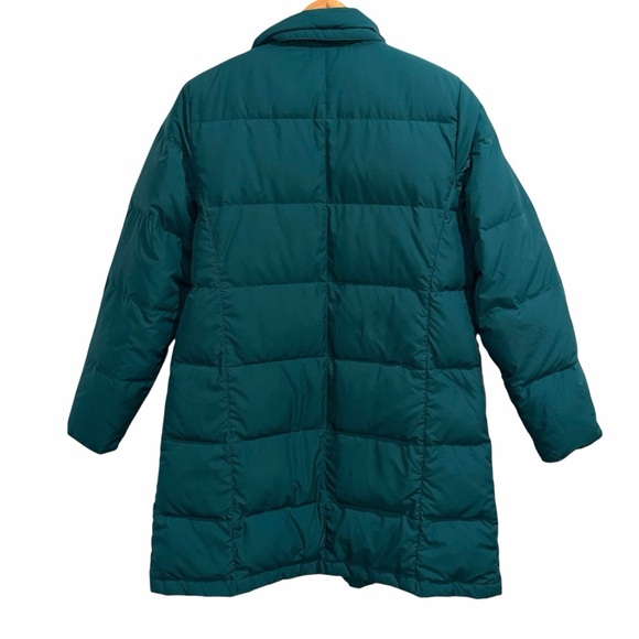 Vintage L.L. Bean RARE Down Duvet Long Forrest Teal Puffer Parka Jacket - Picture 5 of 7